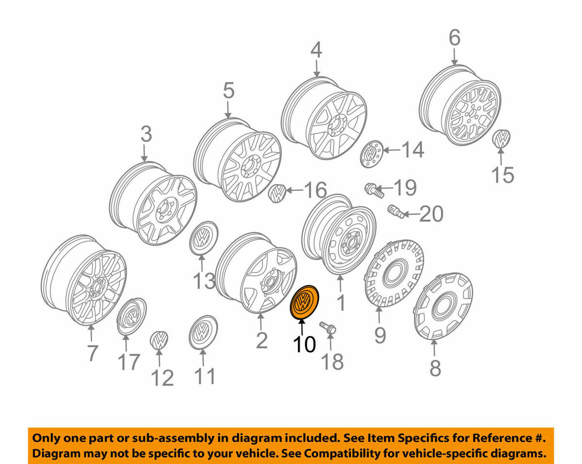 NEW GENUINE VW GOLF MK4 BORA ALLOY WHEEL CENTER HUB CAP 1 PC 1J0601149BFED - Image 2