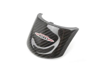 NEW OEM MINI JCW CARBON FIBER TRIM COVER FOR SPORTS STEERING WHEEL LOWER PART 32302147228