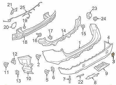 NEW GENUINE BMW X1 E84 2012/07-2015 O/S REAR BUMPER RIGHT TOW HOOK COVER 51127303816 - Image 3