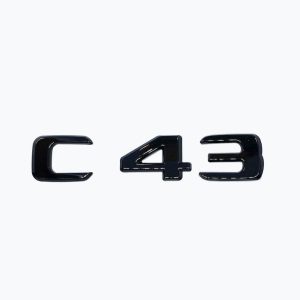 Genuine C43 Night Package (AMG) Black Rear trunk lid badge sticker OE logo For Mercedes W206/S206