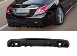 C43 Night Package ANG Facelift Look Rear bumper diffuser For Mercedes W205/ S205 15-21