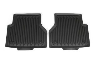NEW GENUINE AUDI A6 S6 A7 RS7 2019- REAR BLACK RUBBER ALL WEATHER FLOOR MATS 4K0061511041