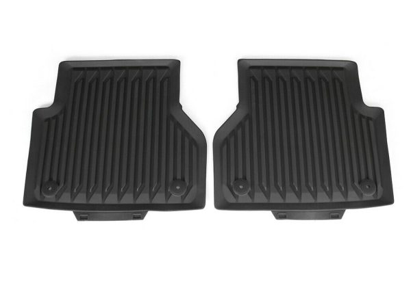 NEW GENUINE AUDI A6 S6 A7 RS7 2019- REAR BLACK RUBBER ALL WEATHER FLOOR MATS 4K0061511041