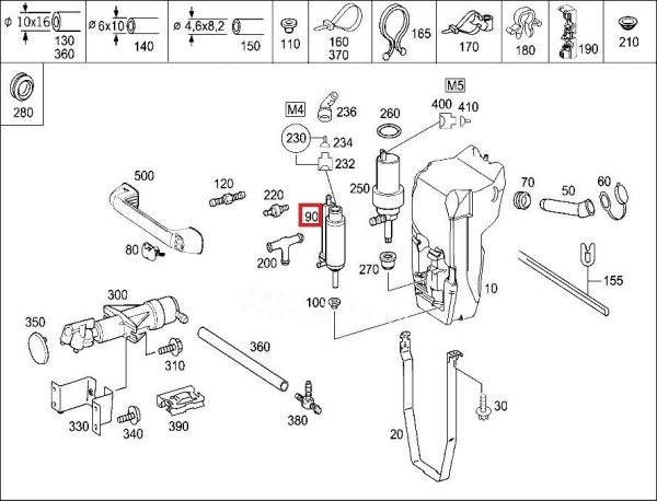 NEW GENUINE MERCEDES BENZ TRUCK WINDOW CLEANING WASHER WATER PUMP A0008694021 - Image 2