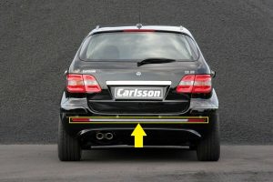 NEW GENUINE MERCEDES BENZ B CLASS W245 REAR BUMPER CENTER TRIM STRIP A1696980062