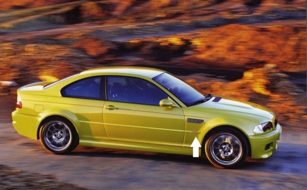 NEW GENUINE BMW 3 E46 M3 RIGHT O/S WING FENDER SIDE MARKER MOLDING TRIM 51137893678 - Image 2