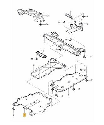 NEW GENUINE PORSCHE 987 BOXSTER CAYMAN 997 CARRERA UNDER ENGINE PROTECTION COVER 99750452702 - Image 2