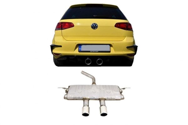 Complete Exhaust System suitable for VW Golf 7 VII Mk7 (2013-2019) R400 R-Design Quad - Image 11