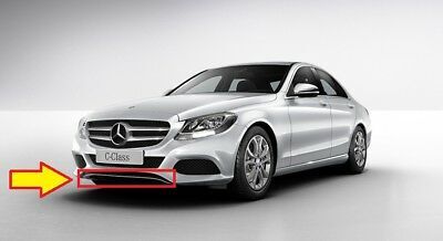 NEW GENUINE MERCEDES BENZ MB C CLASS W205 FRONT BUMPER LOWER LIP BLACK TRIM A2058850123 - Image 2