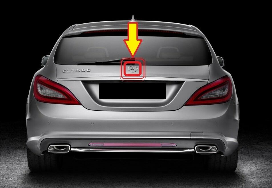 NEW GENUINE MERCEDES MB CLS W218 ESTATE REAR TRUNK BOOT LID STAR BADGE EMBLEM - Image 2