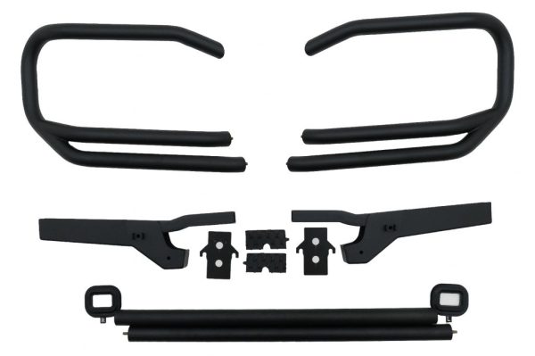 BullBar Guard suitable for Mercedes G-Class Facelift W463 W464 G63 (2018-up) Stainless Steel Piano Black - Image 8