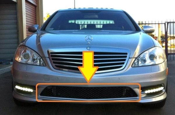 NEW GENUINE MERCEDES BENZ MB S W221 AMG STYLE FRONT BUMPER LOWER GRILLE CENTER A2218850453 - Image 2