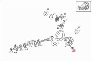 NEW GENUINE MERCEDES BENZ E55 RING GEAR TO DIFFERENTIAL CASE SCREW 1PCS A0049904112