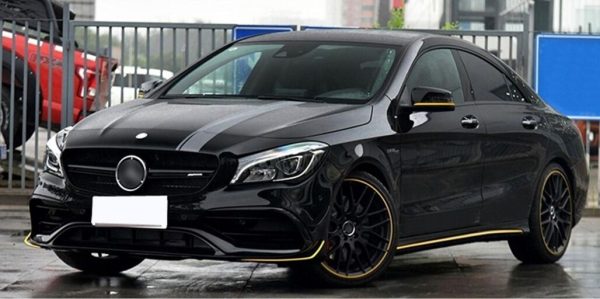 Set Sticker Side Decals and Upper Bonnet Roof Tailgate Dark Grey suitable for Mercedes CLA W117 C117 X117 (2013-2016) W176 (2012-2018) 45 Design Edition 1 - Image 11