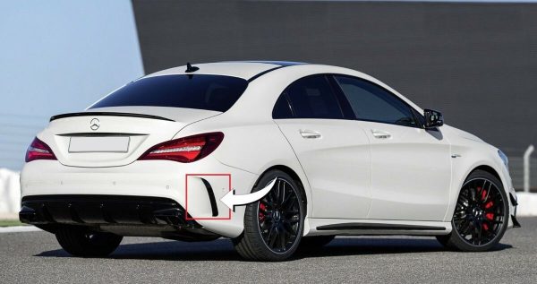 NEW GENUINE MERCEDES BENZ MB CLA CLASS W117 AMG REAR SIDE COVER GRILL RIGHT O/S A1178850253 - Image 2