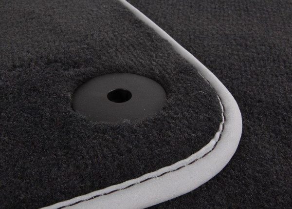 NEW GENUINE AUDI A8 10-17 FRONT PREMIUM BLACK TEXTILE FLOOR MATS LHD 4H1061275MNO - Image 3