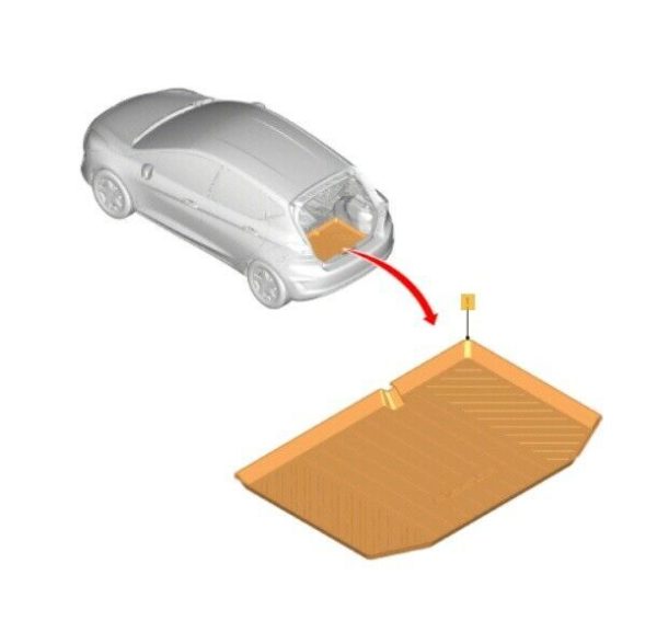 NEW GENUINE FORD FIESTA 2017- REAR TRUNK LUGGAGE COMPARTMENT MAT 2145696 - Image 2