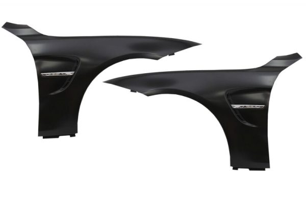 Hood Bonnet with Front Fenders Black Chrome suitable for BMW 4 Series F32 F33 F36 (2011-2019) M4 GTS Look - Image 9