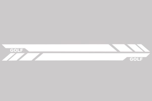 Side Decals Sticker Vinyl White suitable for VW  Golf 5 6 7 V VI VII (2003-up) - Image 2