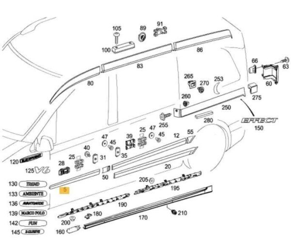 NEW GENUINE MERCEDES BENZ VITO W639 FRONT PRIMED MOULDING LEFT N/S A63969032629999 - Image 2