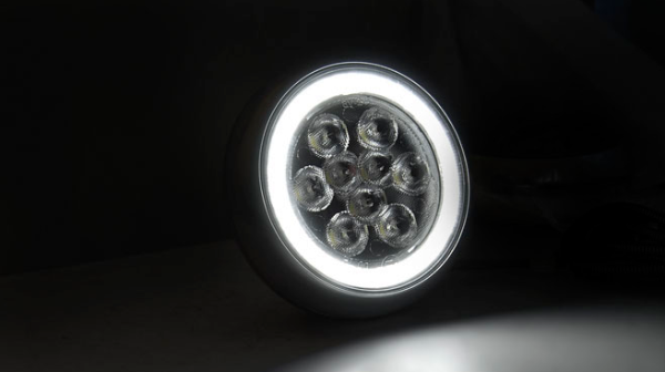 FOG LIGHTS ANGEL EYES LED DRL UNIVERSAL fits BMW MINI COOPER - Image 2