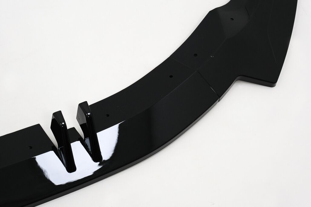 Front Bumper Add-On Spoiler Lip suitable for Audi A5 F5 Facelift S-Line (2020-up) Piano Black - Image 7