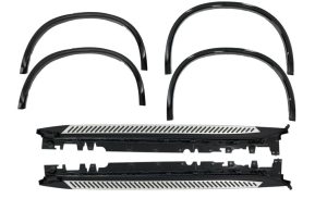 Wheel Arches Fender Flares suitable for BMW X5 F15 (2014-2018) Piano Black and Running Boards