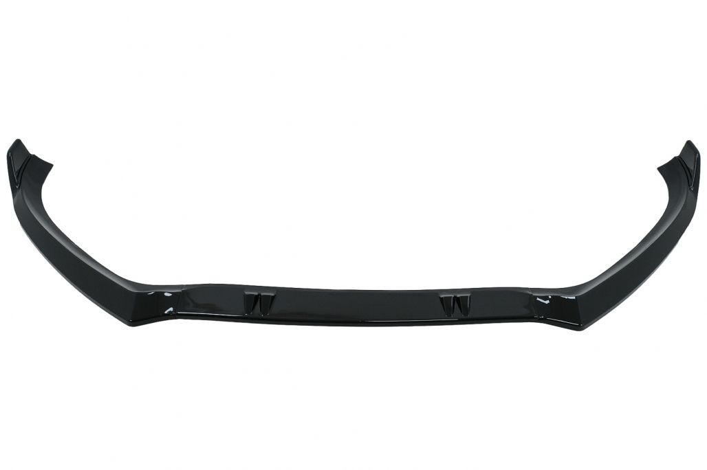 Front Bumper Add-On Spoiler Lip suitable for Audi A4 B8.5 Facelift (2012-2015) Sedan Avant Piano Black - Image 2