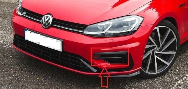 NEW GENUINE VW GOLF MK7.5 R-LINE FRONT BUMPER LEFT LOWER GRILLE BLACK 5G0853665R041 - Image 5