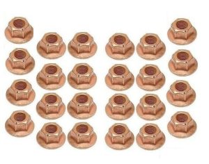 BMW NEW GENUINE E36 E90 E60 F10 EXHAUST MANIFOLD NUT HEX M7 SET OF 24 11721437202