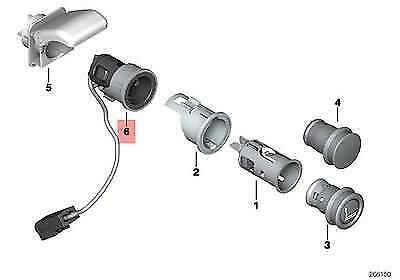 NEW GENUINE BMW F87 M2 F30 F32 F83 G12 F48 F15 F16 G29 CIGARETTE LIGHTER SOCKET 61349302235 - Image 2