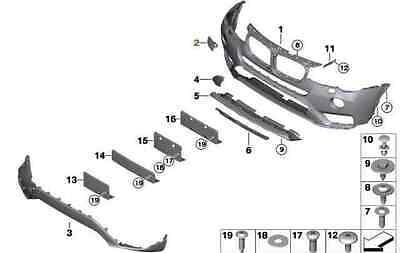 NEW GENUINE BMW X4 SERIES F26 HEADLIGHT WASHER JET COVERS SET LEFT+RIGHT 51117338567 - Image 3