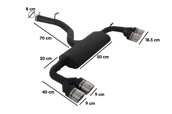 Complete Exhaust System suitable for VW Golf 7 VII (2013-2017) R Design - Image 13