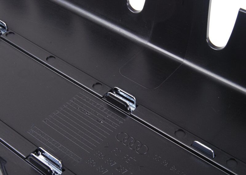 NEW GENUINE AUDI Q5 13-16 FRONT BUMPER GLOSS BLACK NUMBER PLATE FILLER DELETE 8R0807287ET94 - Image 4