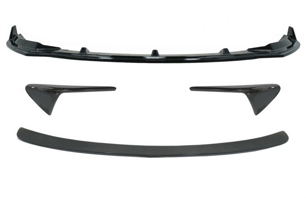 Trunk Spoiler with Turn Signal Covers Side Markers and Add-On Front Spoiler Lip suitable for Tesla Model 3 (2017-up)