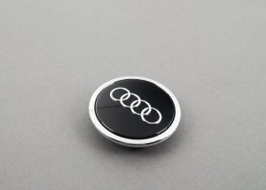 FOR NEW GENUINE AUDI RS7 WHEEL CENTER HUB BLACK GLOSSY CAP