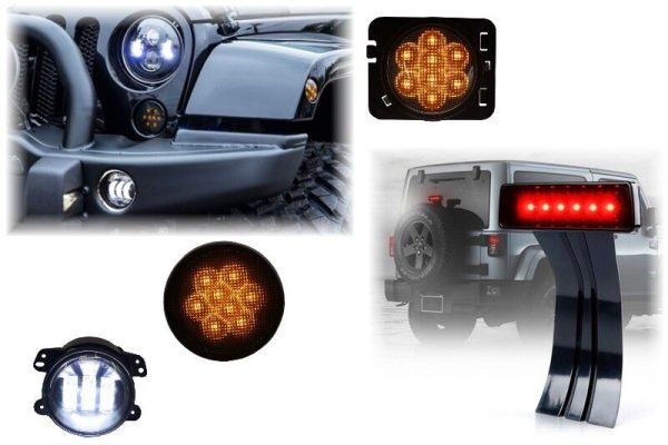 Upgrade Package LED Turning Lights, Fog Lights and Rear Third Brake suitable for JEEP Wrangler JK (2007-2016) - Image 19