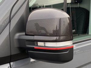 Genuine MAN Lion S 30th Anniversary Carbon Look Mirror Cover LEFT For TGE MK1 2017+