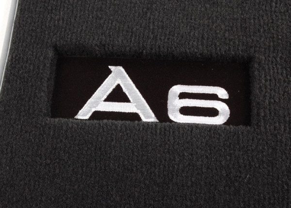 NEW GENUINE AUDI A6 09-11 FRONT PREMIUM BLACK TEXTILE FLOOR MATS LHD 4F1061275PMNO - Image 3