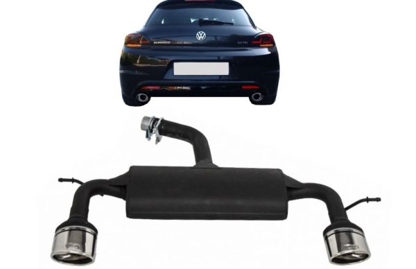 Exhaust System  suitable for VW Scirocco (2008-up) R Design 129-316/27 Double Outlet Single Exhaust Pipes - Image 12