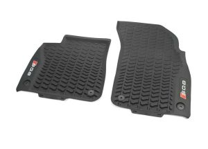 NEW GENUINE AUDI SQ8 2020- FRONT BLACK RUBBER ALL WEATHER FLOOR MATS LHD 4M8061221A041