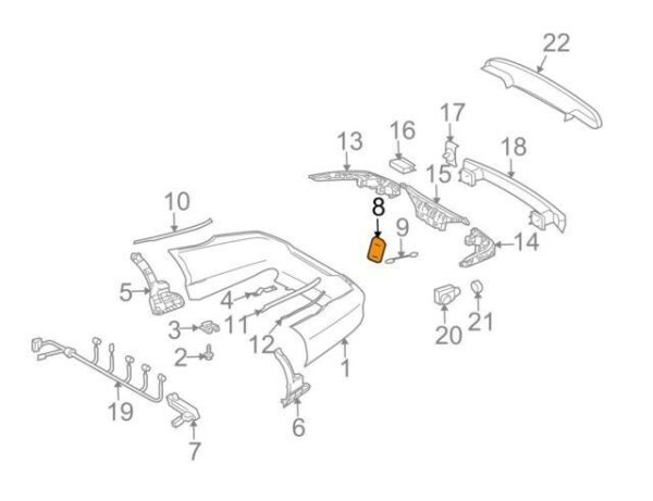 NEW GENUINE MERCEDES MB CLS CLASS W219 AMG REAR BUMPER TOW HOOK EYE COVER PRIMED A2198800205 - Image 2