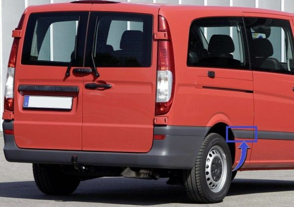 NEW GENUINE MERCEDES-BENZ VITO W639 REAR MOLDING TRIM RIGHT O/S A63969026627G99 - Image 2