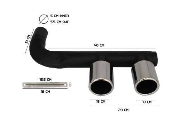 Complete Exhaust System suitable for VW Polo 6R (2009-2018) R400 R-Design - Image 6
