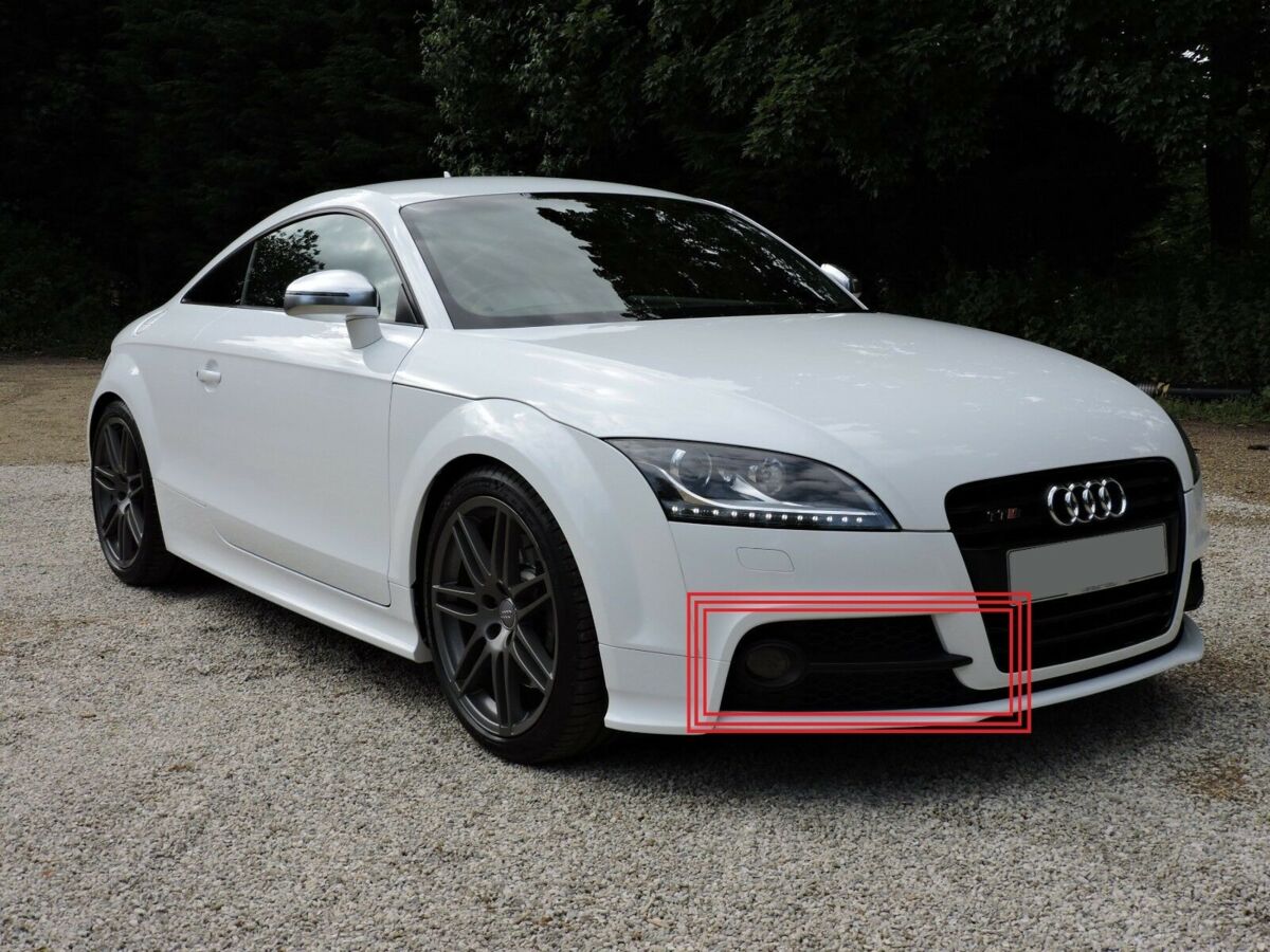 NEW GENUINE AUDI TTS S-LINE 11-14 FRONT BUMPER RIGHT LEFT FOG LIGHT GRILL SET - Image 2
