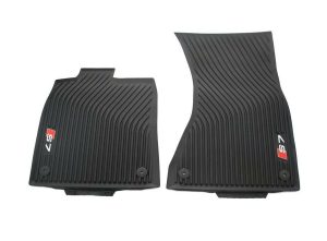 NEW GENUINE AUDI S7 SPORTBACK 13-18 FRONT BLACK RUBBER ALL WEATHER FLOOR MATS LH 4G8061221A041
