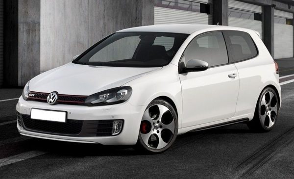 Side Skirts with Side Decals Sticker Vinyl White suitable for VW Golf VI Golf 6 (2008-2014) GTI Design - Image 6