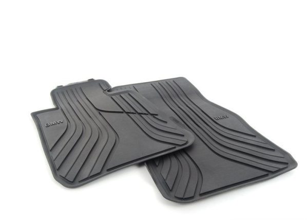 NEW GENUINE BMW 1' F20 F21 2' F22 F87 M2 FRONT ALL WEATHER RUBBER FLOOR MATS LHD 51472210208