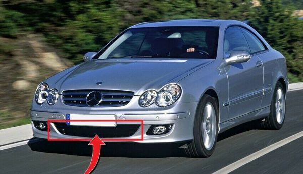 NEW GENUINE MERCEDES BENZ CLK CLASS W209 FRONT BUMPER COVER CENTER MESH GRILLE A2098850553 - Image 2