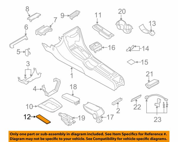 NEW GENUINE AUDI A3 INSERT FOR STOWAGE COMPARTMENT SABRE BLACK  8P08633014PK - Image 2